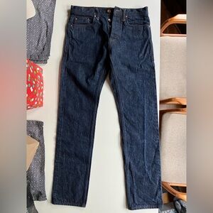 Unbranded Raw Denim Jeans Slim Taper UB201, 31 x 34”